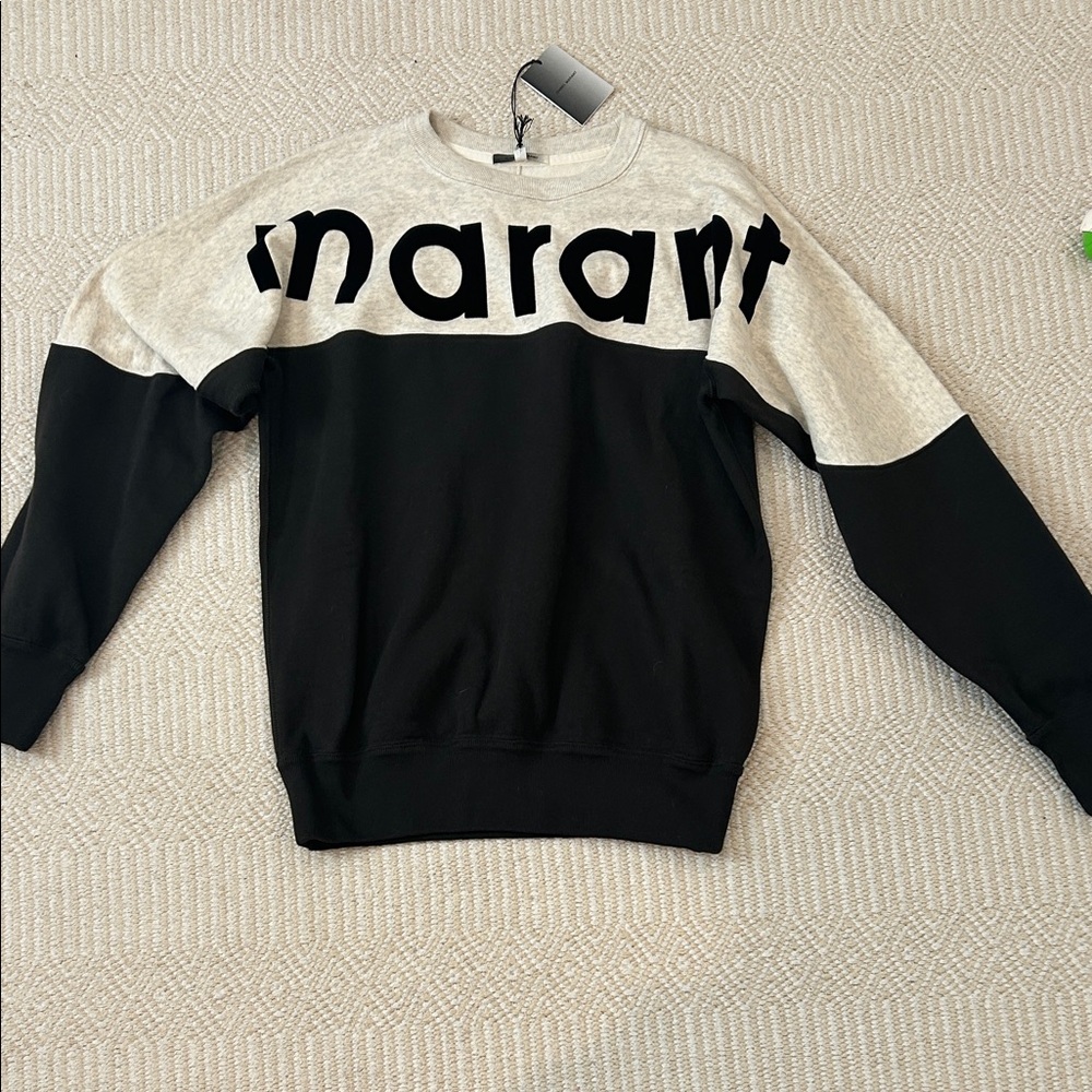 Isabel Marant Howley Colorblock Crewneck Sweatshirt
